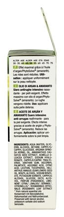 Anti-Wrinkle Intensive Serum Argan Oil & Amaranth 1 oz T6981