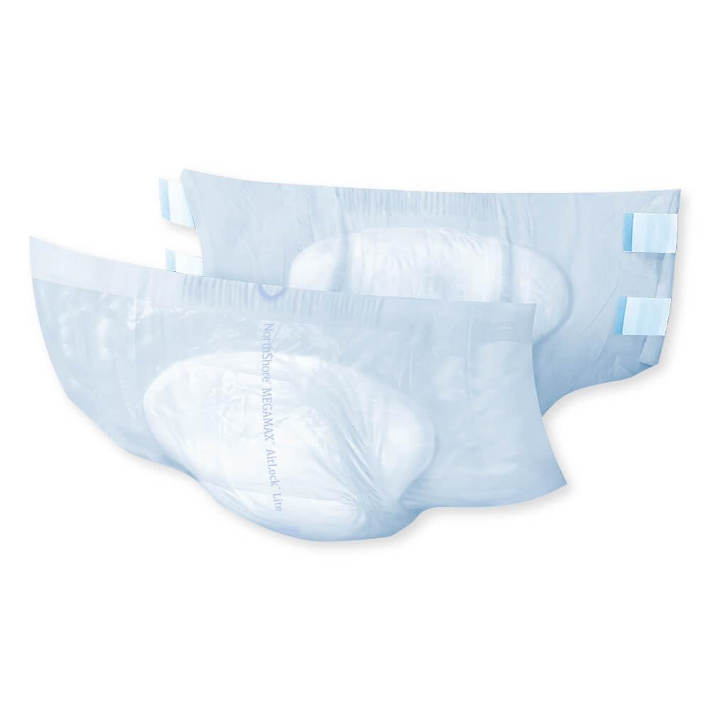 Adult Diapers with Tabs, Medium, 12 Count Q386
