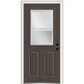 Brown Steel Prehung Door 36" x 80" H561