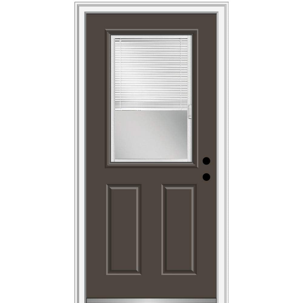 Brown Steel Prehung Door 36" x 80" H561