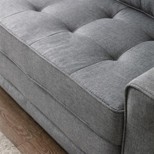 Convertible Sofa Bed Tufted Sleeper Loveseat with Wood Frame C880