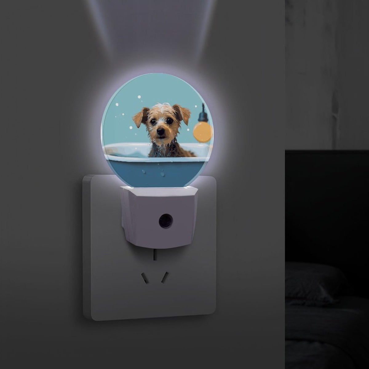 Dog in Bathtub Night Light Smart Sensor G441