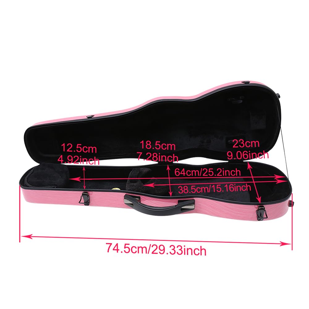 4/4 Full Size Carbon Fiber Hard Violin Case with Hygrometer X483367