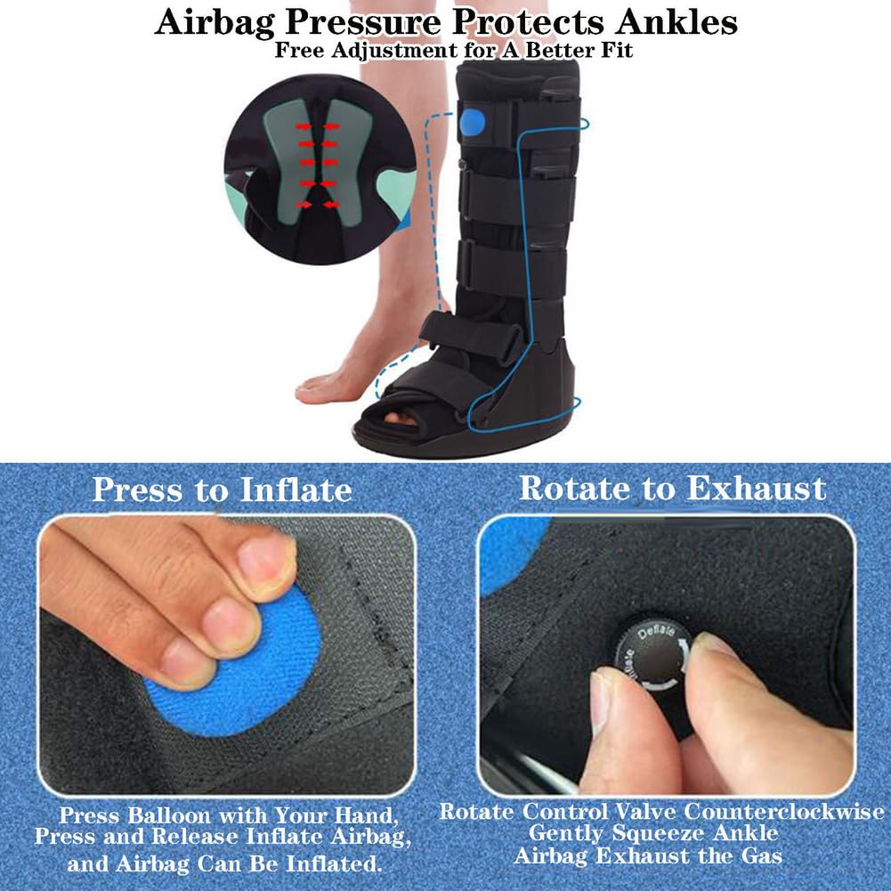 Air Cam Walker Leg Brace Support Walking Boot I1358