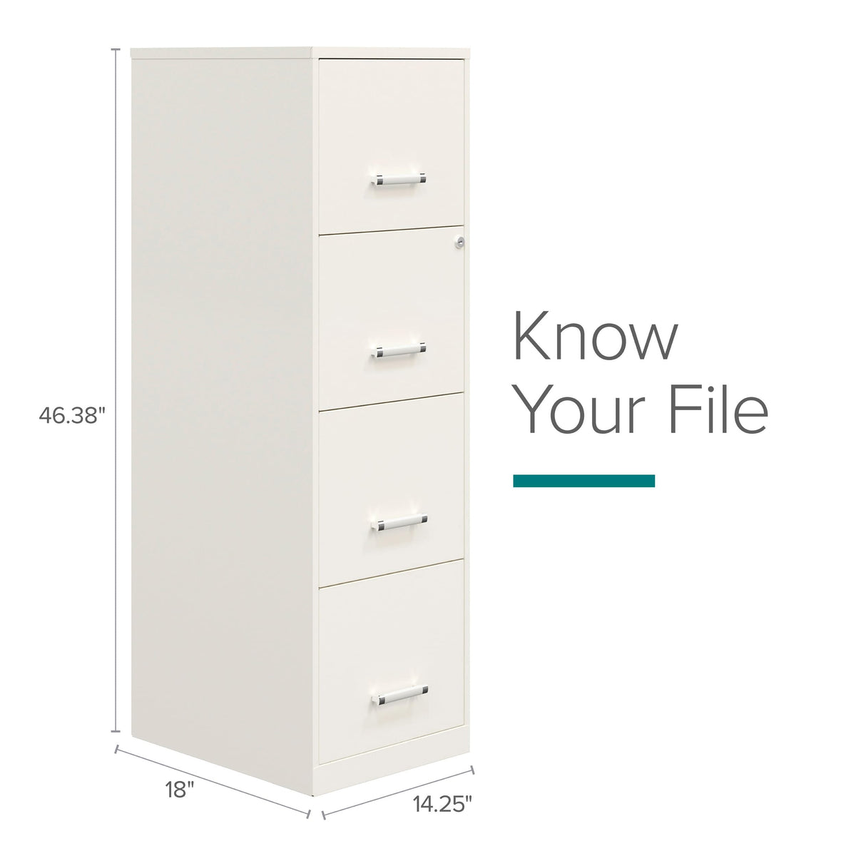 4 Drawer Vertical Steel File Cabinet E704814