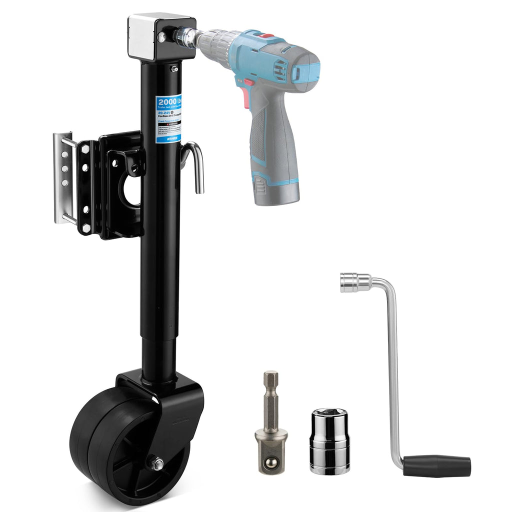 2000 lbs Dual Wheel Trailer Jack E34448