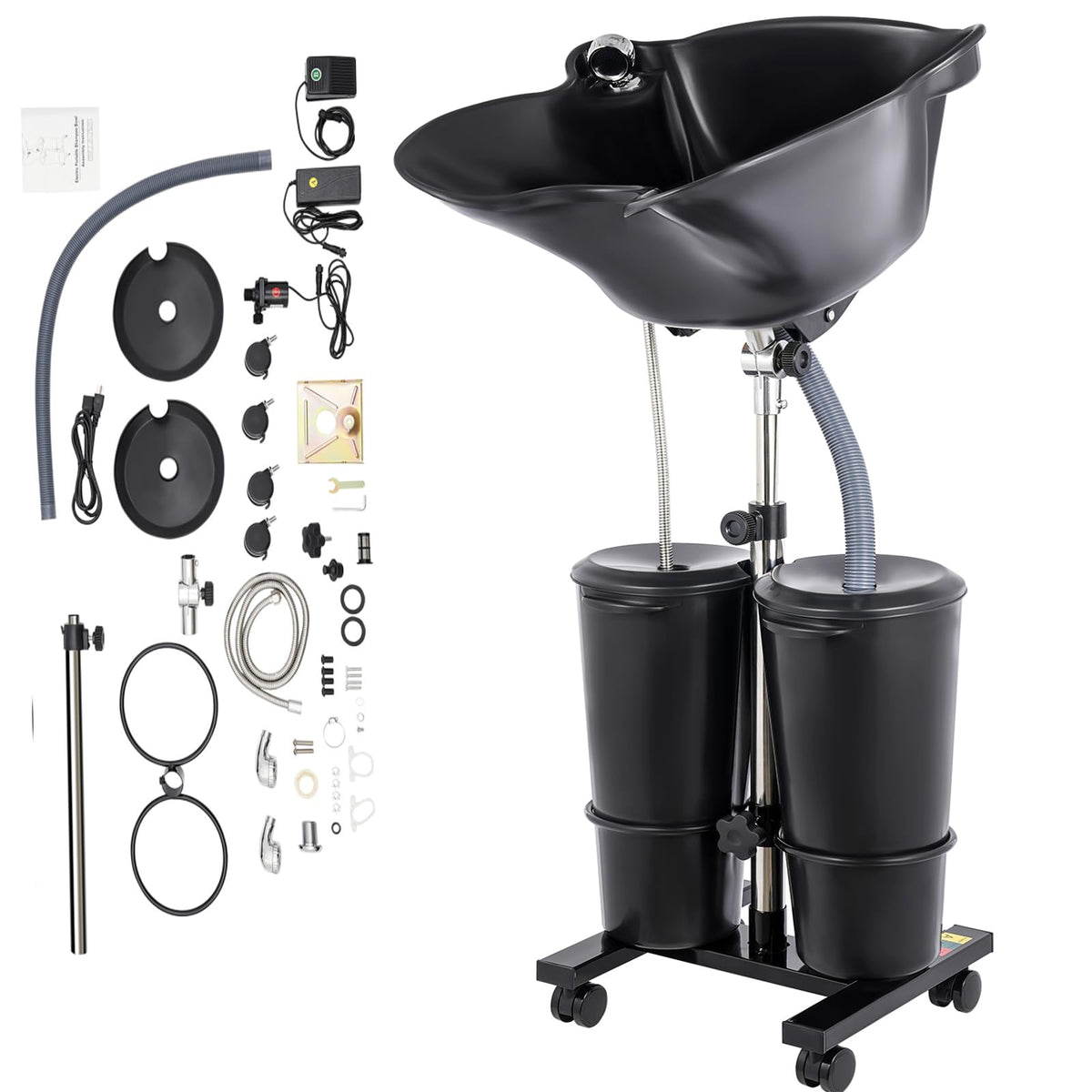 Portable Shampoo Bowl with Electric Pump & Foot Pedal Z226258