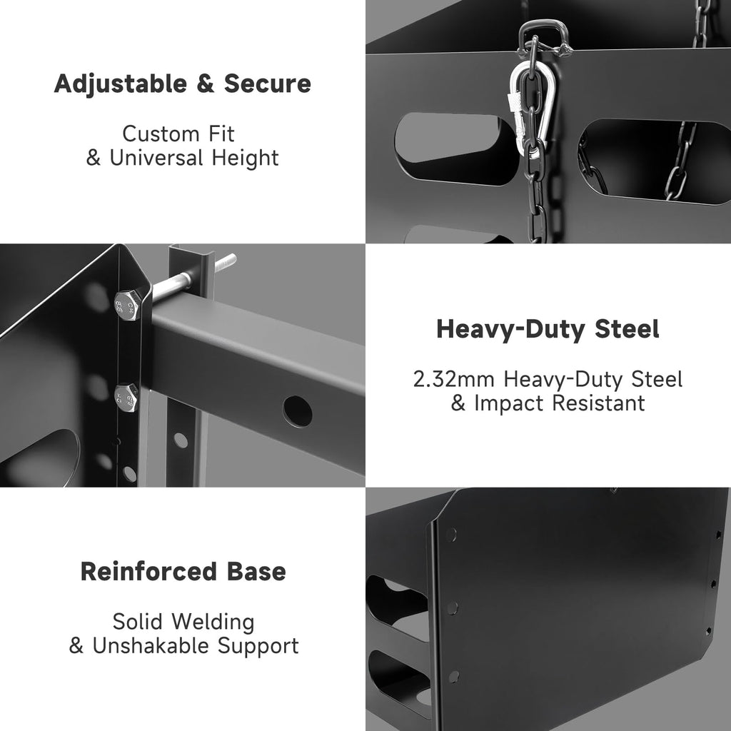 Lockable Metal Steel Gas Cans Holder Rack 5 Gallon R704430