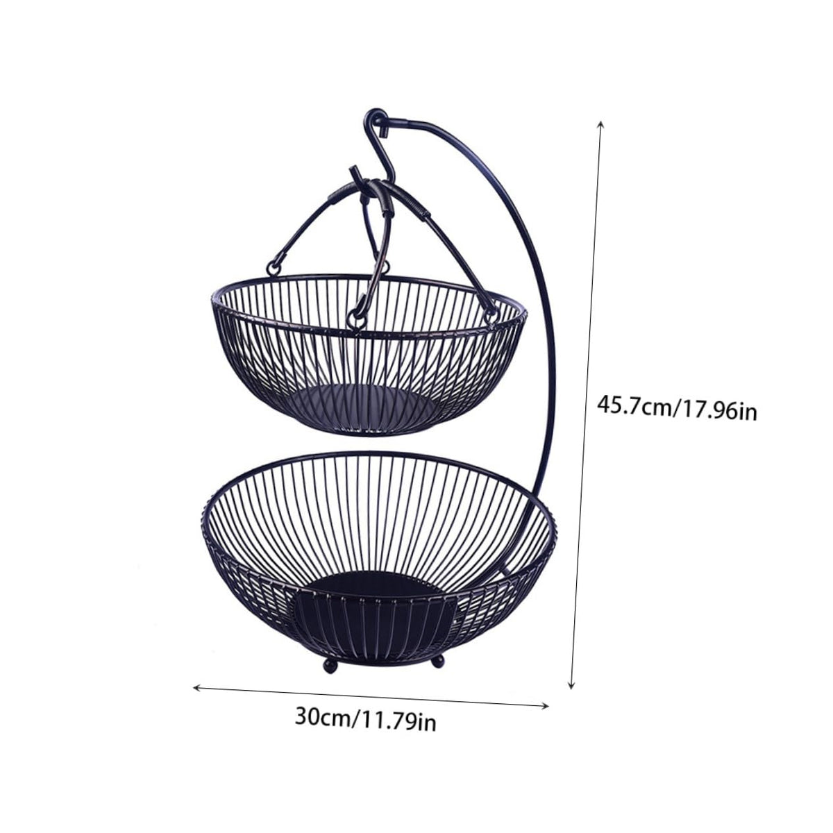 Double Layer Iron Fruit Basket P43643