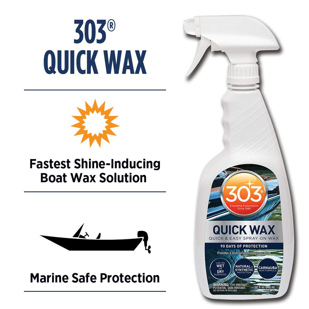 Marine Quick Wax Spray On Carnauba Wax 32 fl. oz. 6 Pack E890198