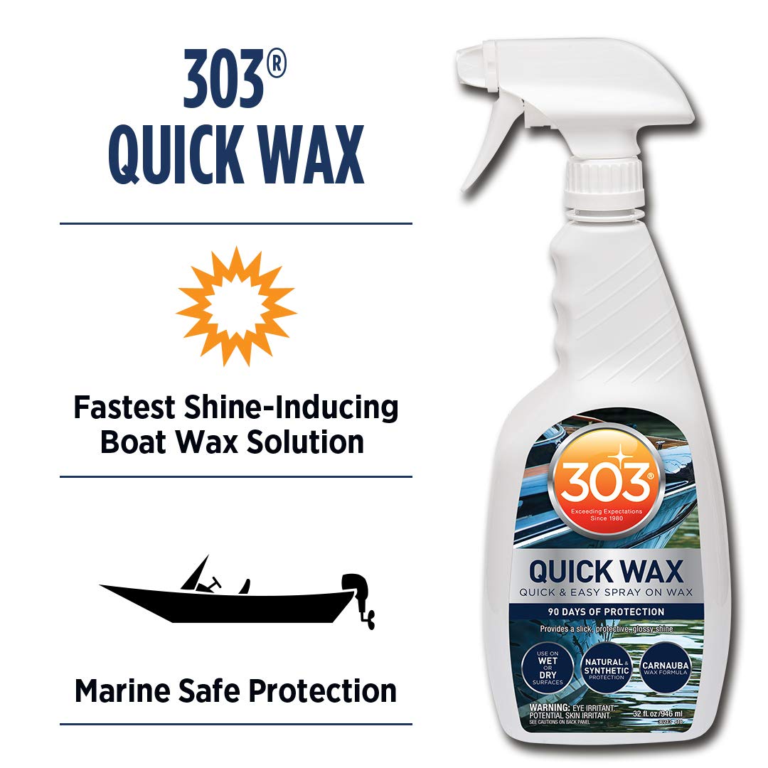 Marine Quick Wax Spray On Carnauba Wax 32 fl. oz. 6 Pack E890198