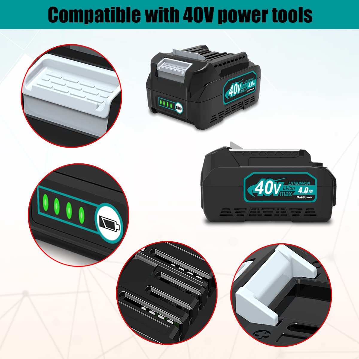 40V 4.0Ah Battery D806