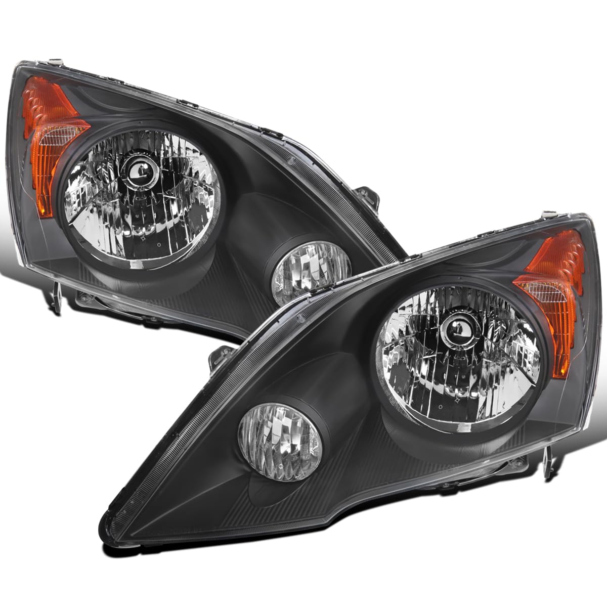 Black Halogen Headlights Pair S387