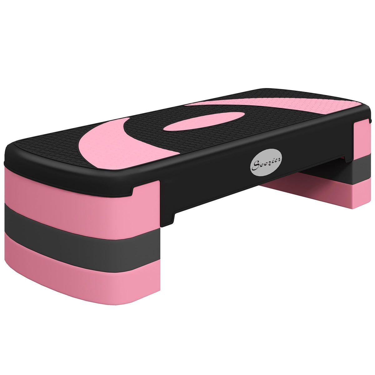 Adjustable Aerobic Stepper 4"-6"-8" Pink H230975