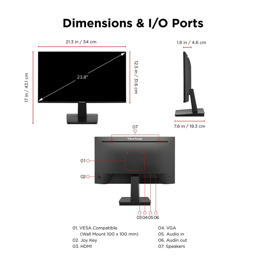 24 Inch 1080p IPS 120Hz Computer Monitor B5403
