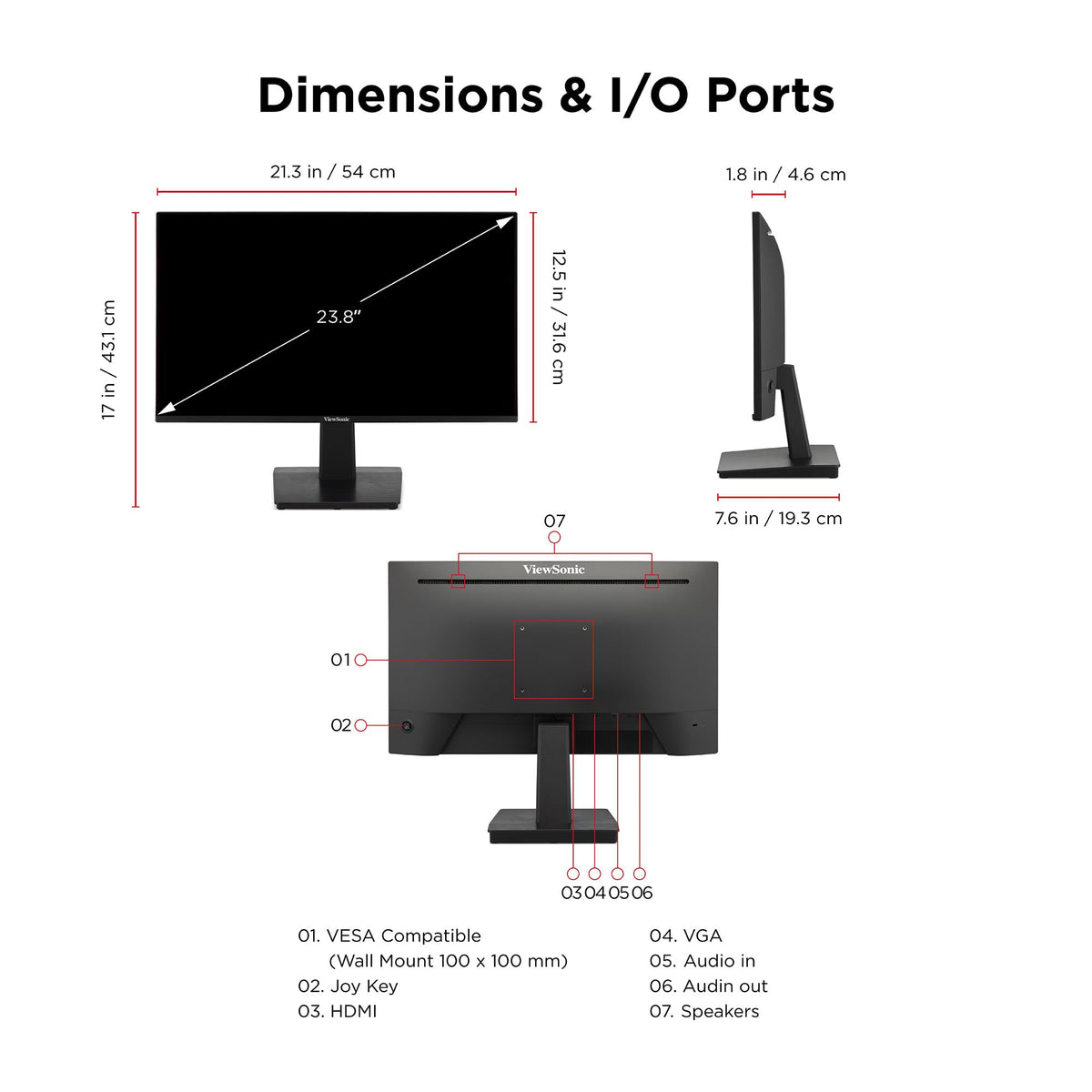 24 Inch 1080p IPS 120Hz Computer Monitor B5403