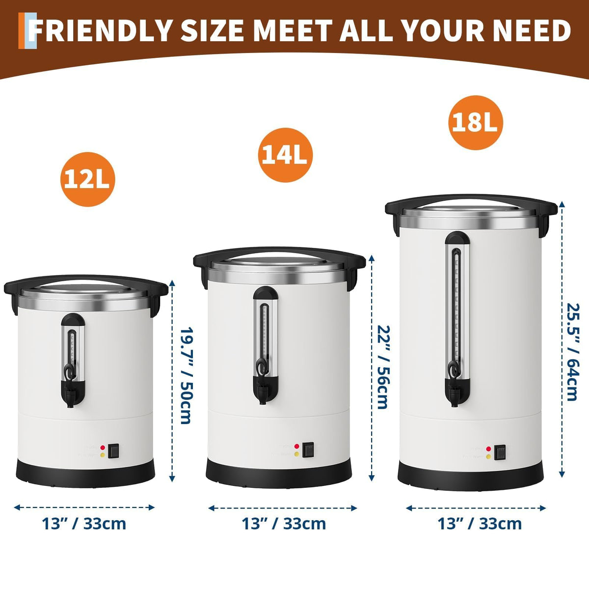 80-Cup Stainless Steel Commercial Coffee Urn C838699