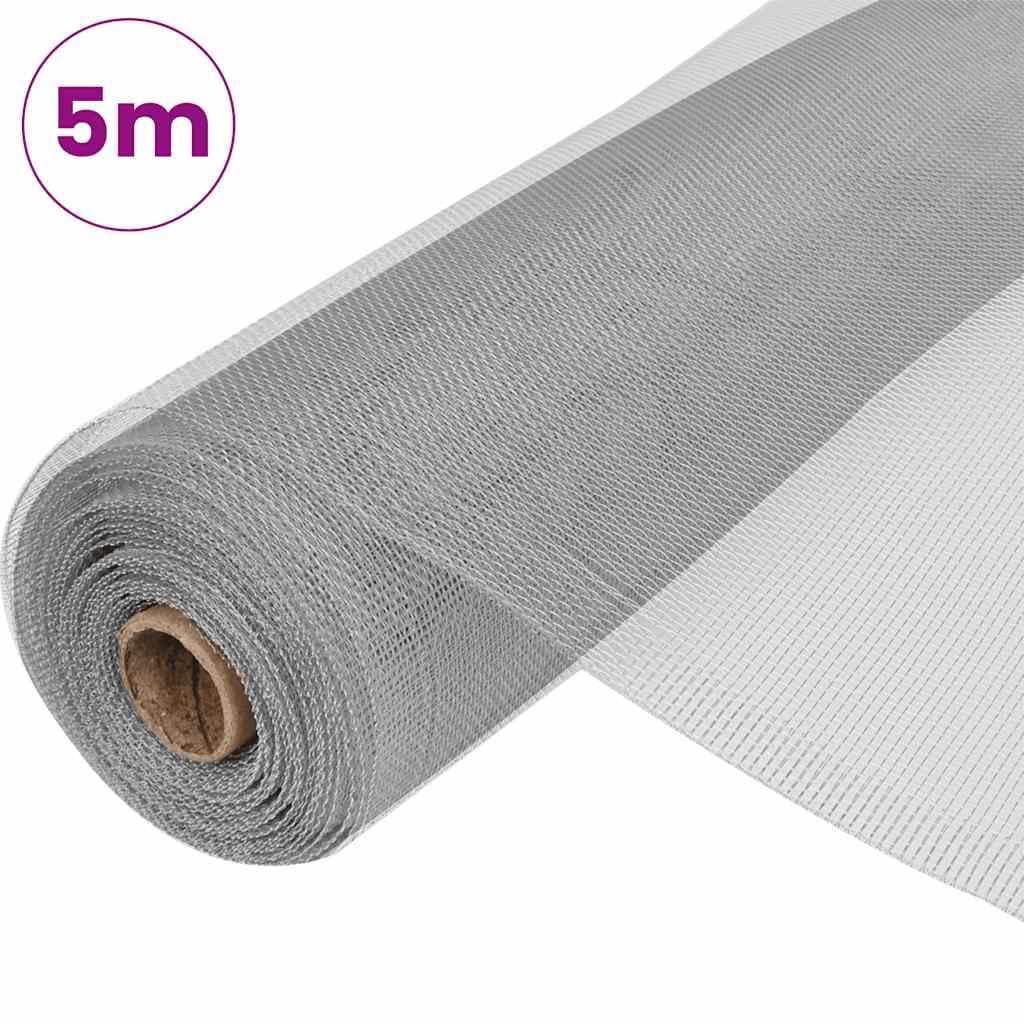 Aluminum Mesh Screen 39.4x196.9 Inch Silver F402