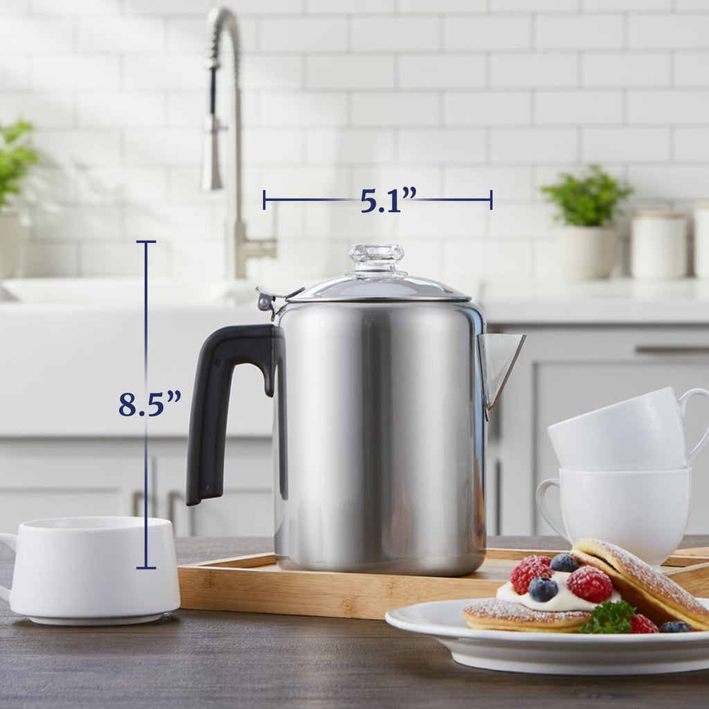 8-Cup Stovetop Coffee Percolator W148437