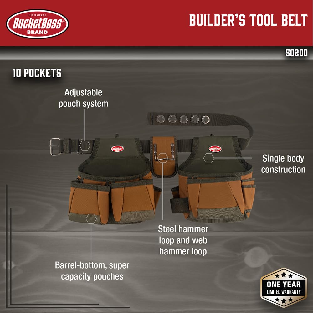 Brown Two Bag Tool Belt B243