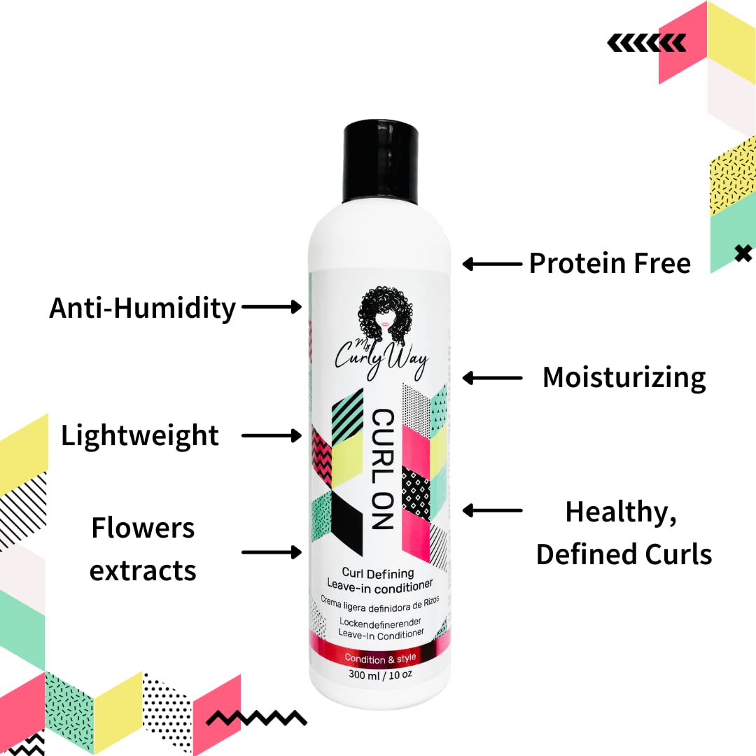 10 Oz Vegan Leave In Conditioner for Curly Hair X20829
