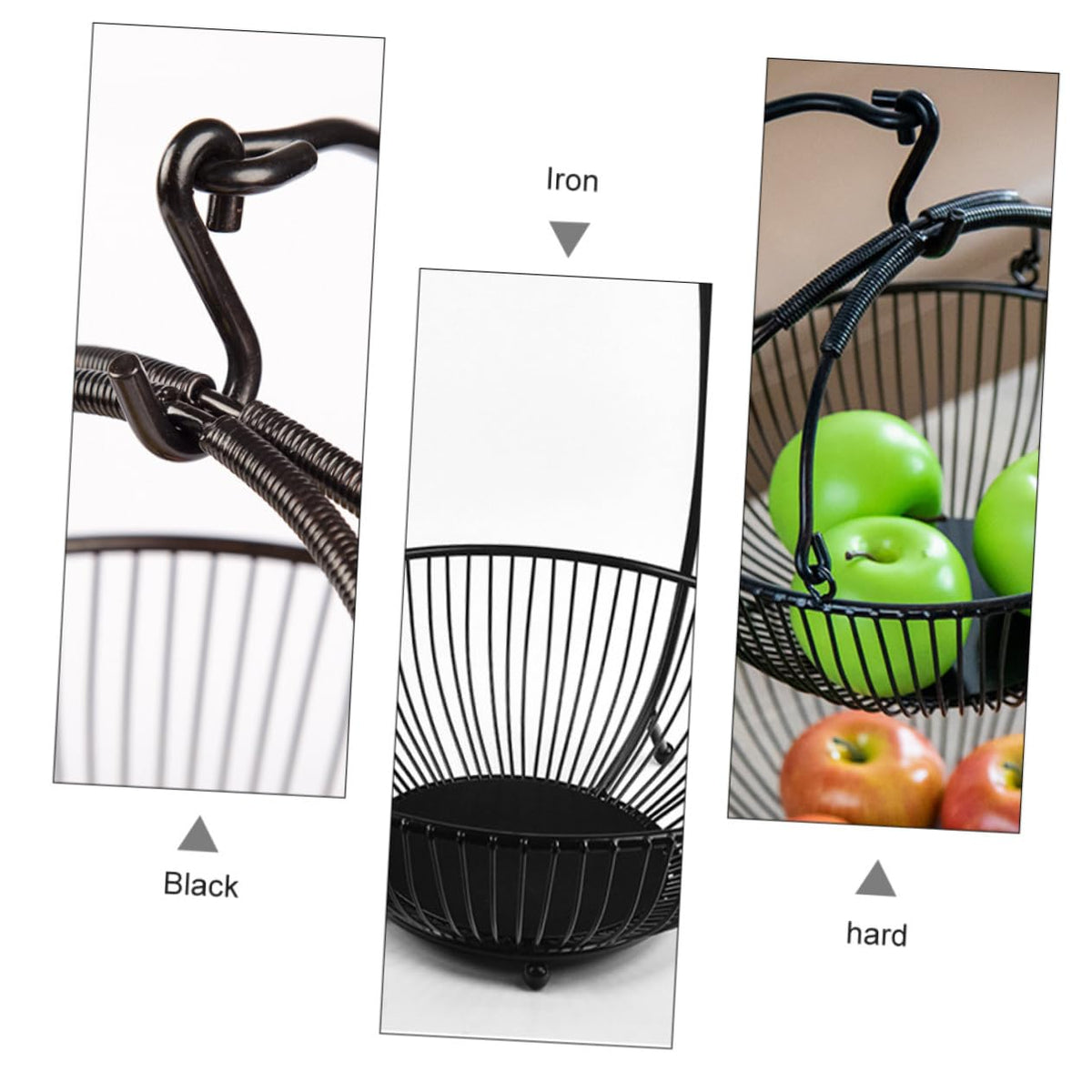 Double Layer Iron Fruit Basket P43643