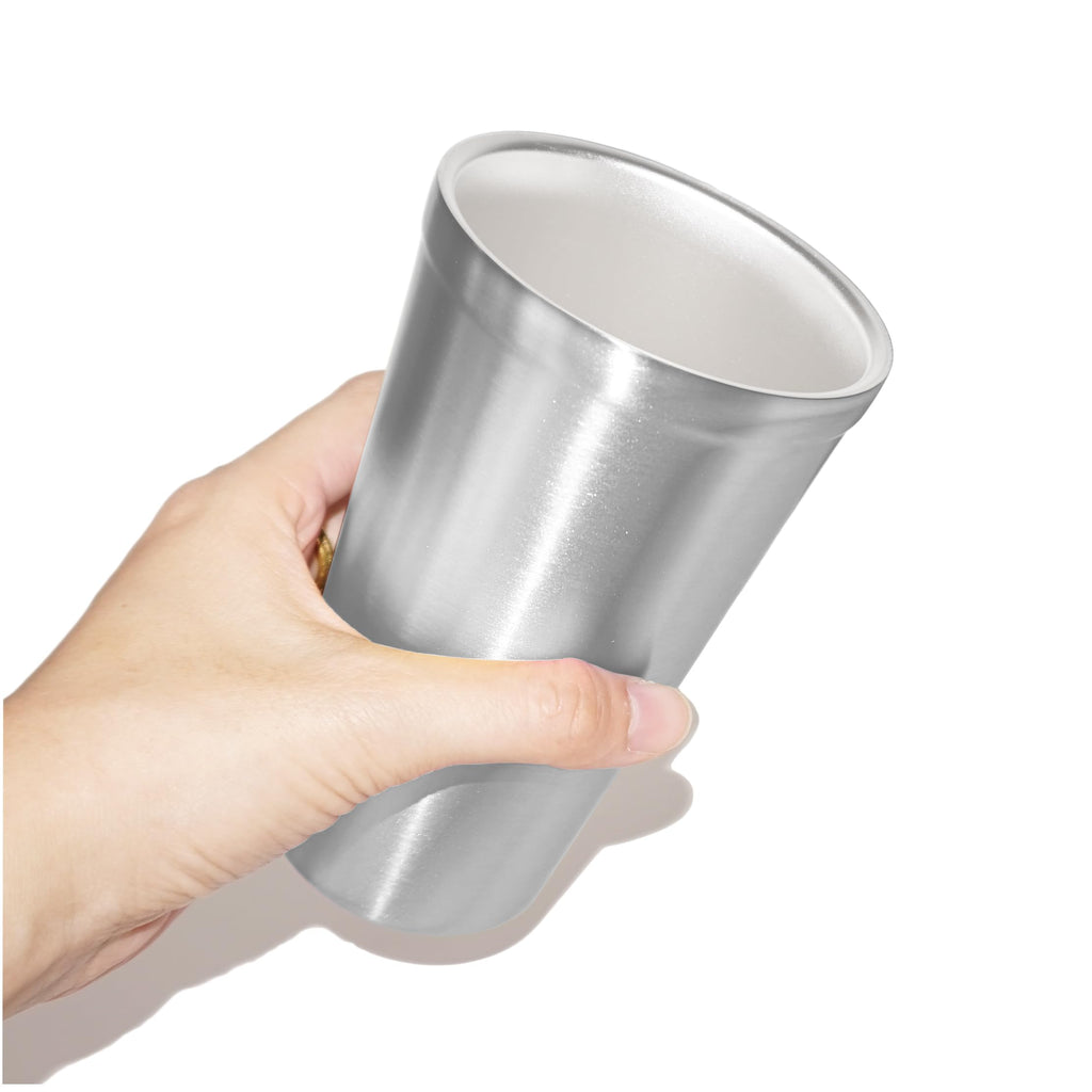Stainless Steel Double Walled Insulated Cups Set of 2 Stackable 16oz M499742