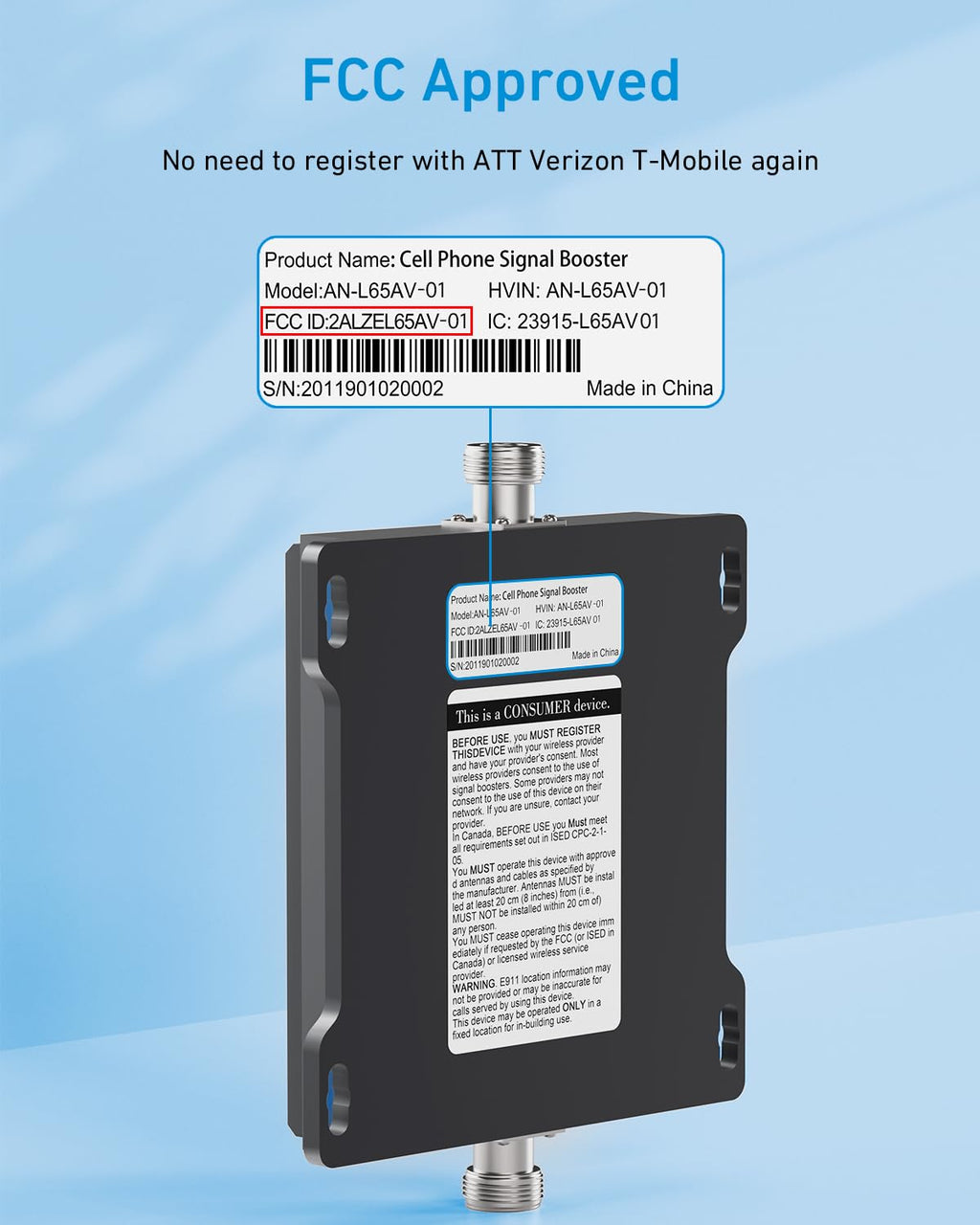 Cell Phone Signal Booster S5921