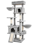 70 Inch Cat Tree with Scratching Post and Hammock A9844