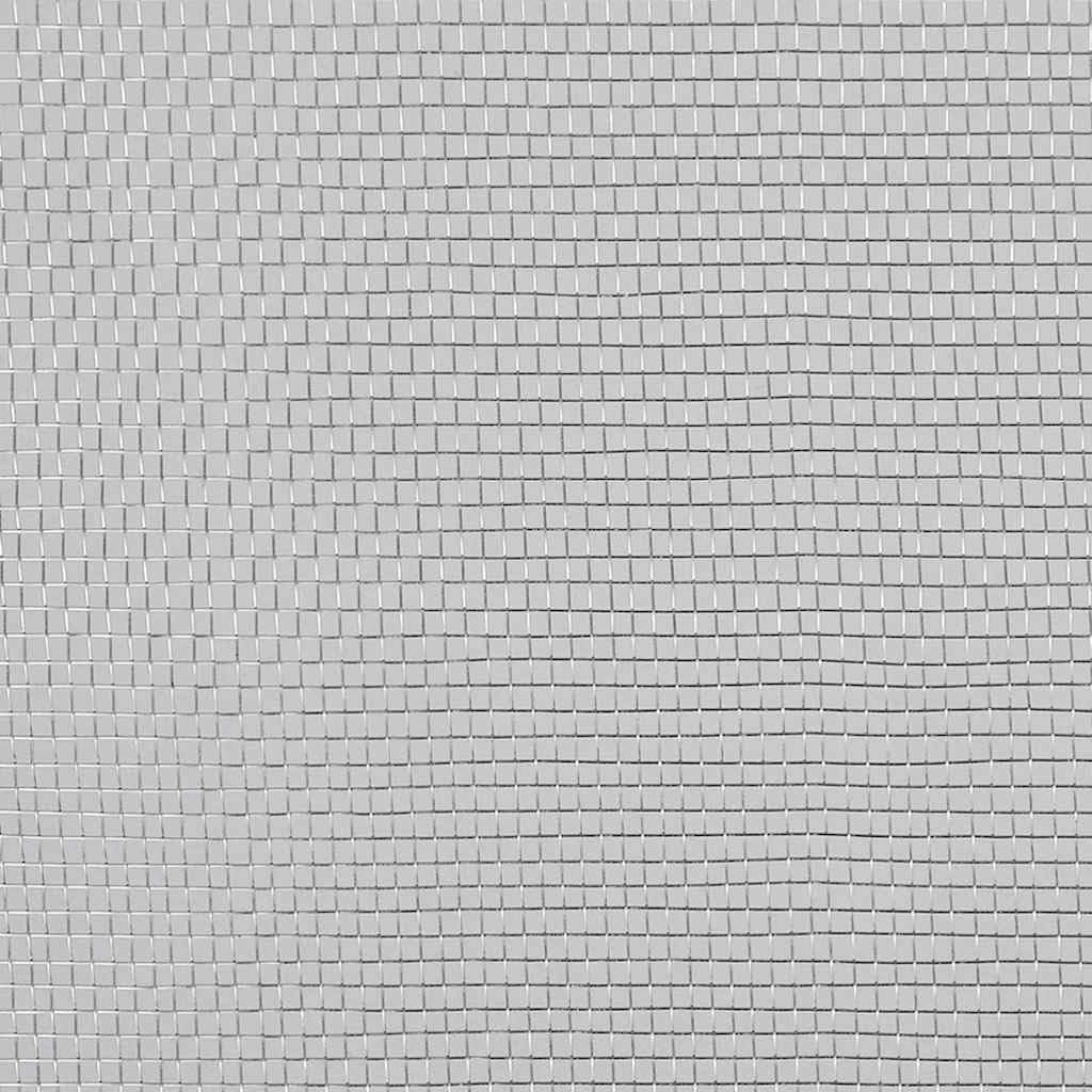 Aluminum Mesh Screen 39.4x196.9 Inch Silver F402