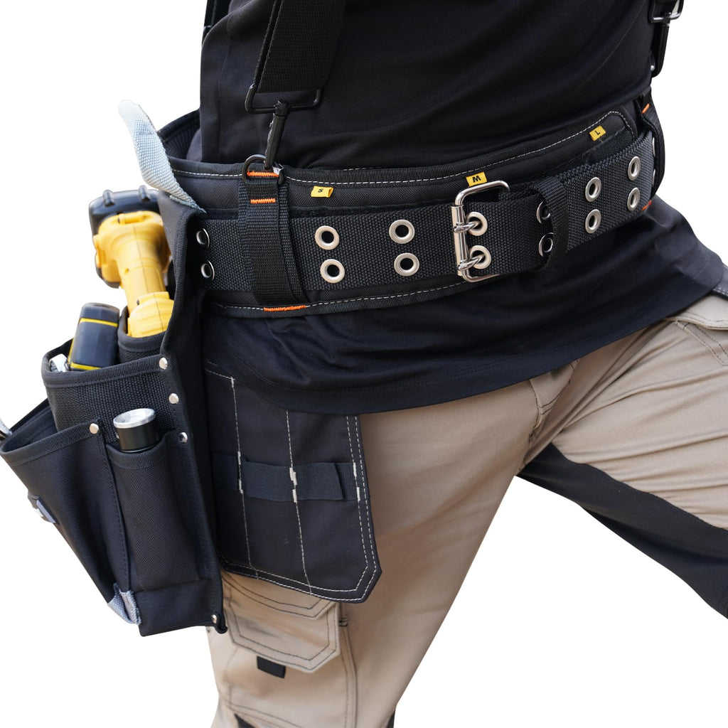 Heavy Duty Polyester Padded Tool Belt, Black O308280
