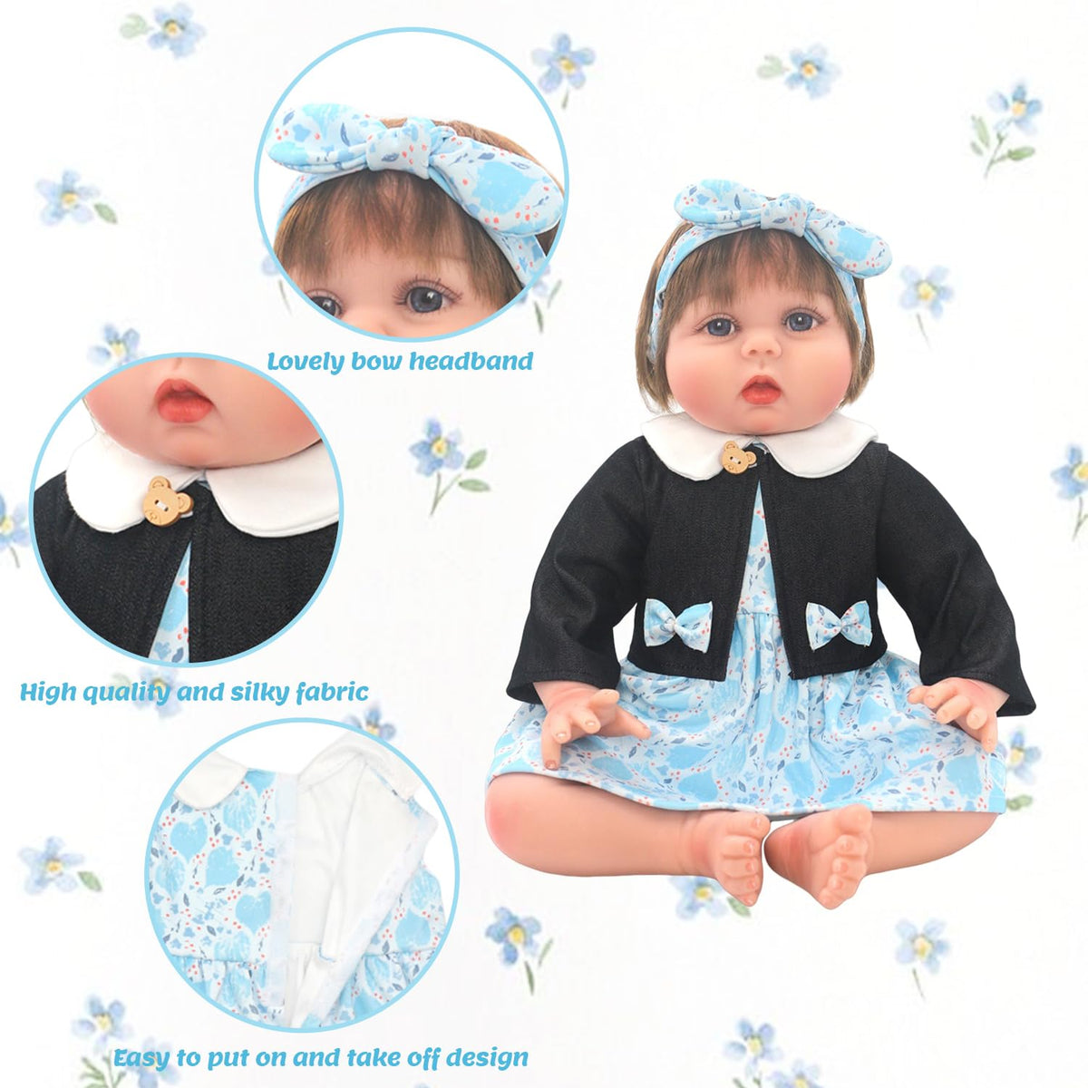 2 Sets Doll Clothes for 20-22 Inch Dolls R6884
