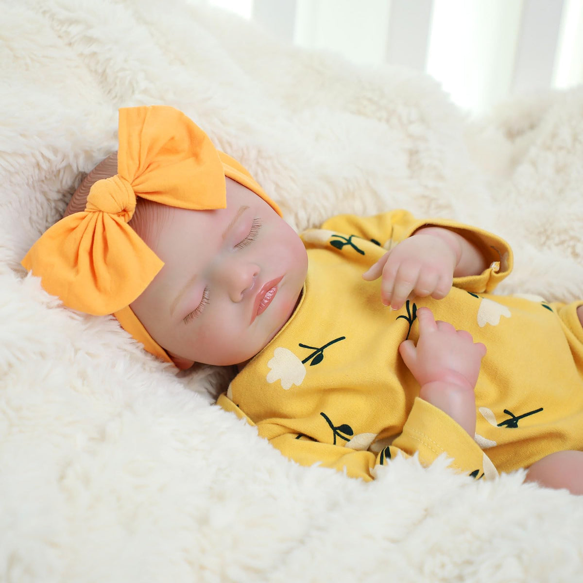 20 Inch Realistic Sleeping Newborn Baby Doll Full Vinyl Body H65532