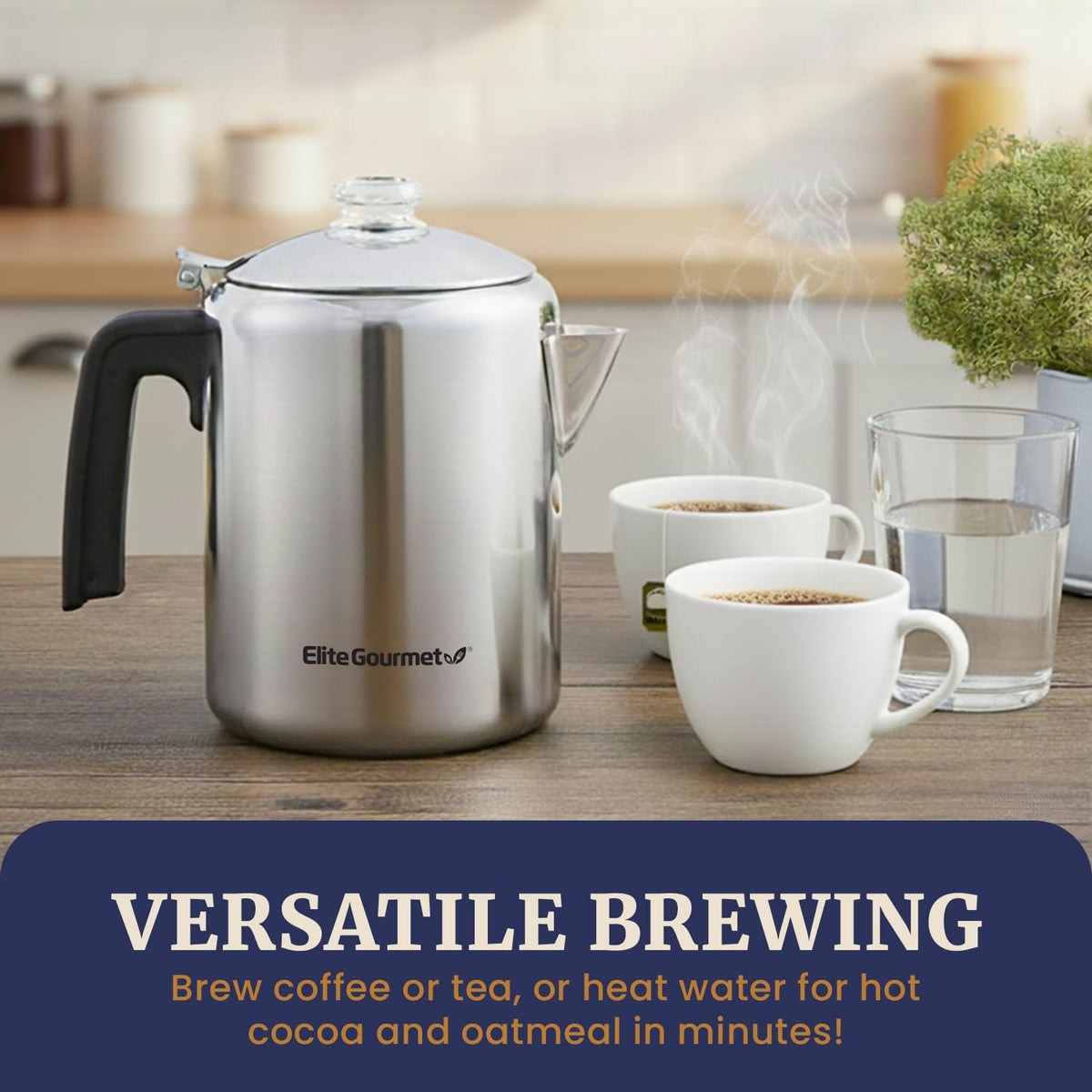 8-Cup Stovetop Coffee Percolator W148437