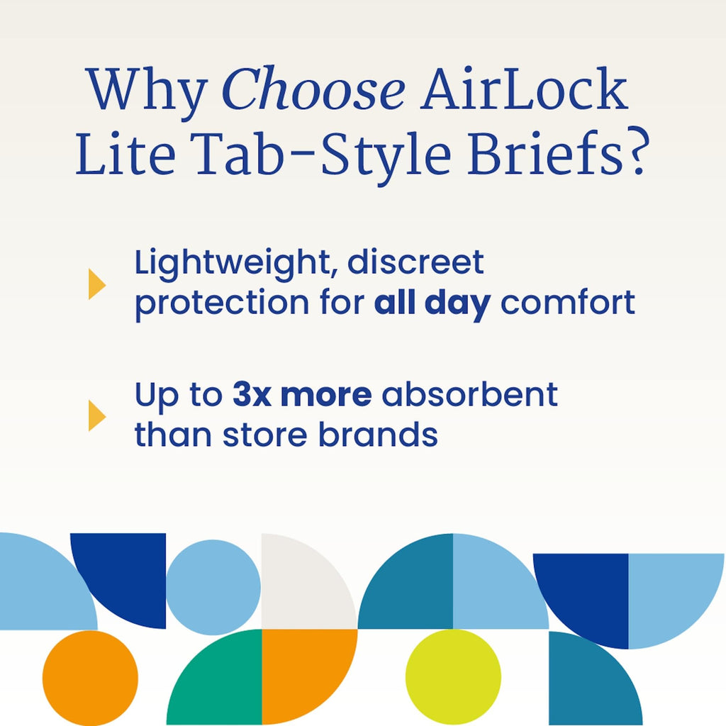 Adult Diapers with Tabs, Medium, 12 Count Q386