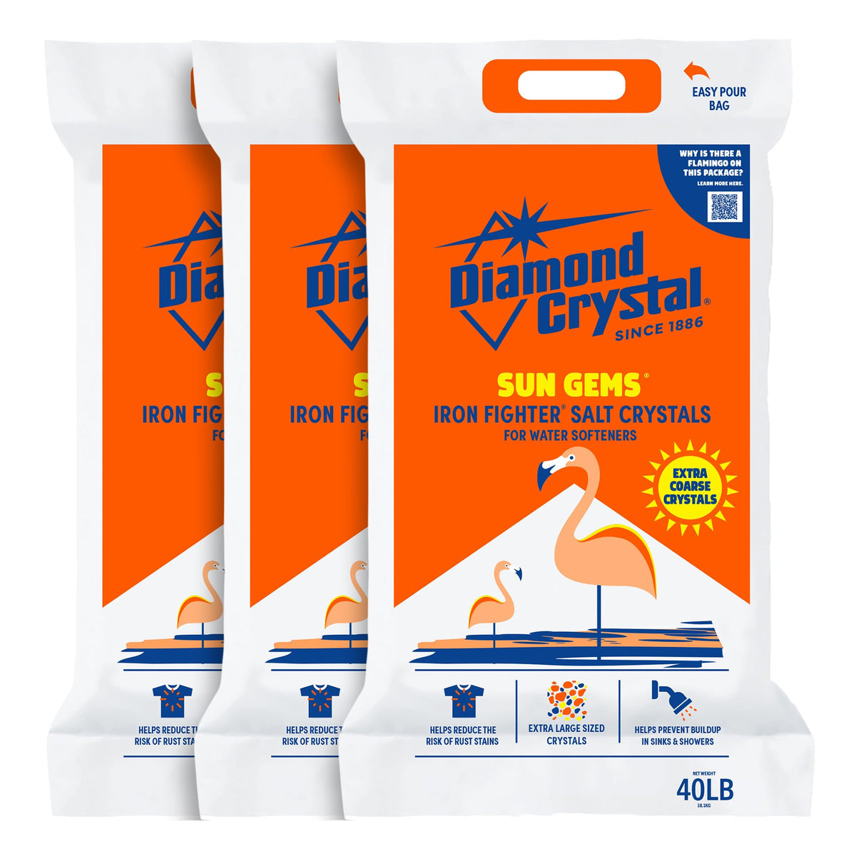 3 Pack Water Softener Salt, 40 Pounds N46789