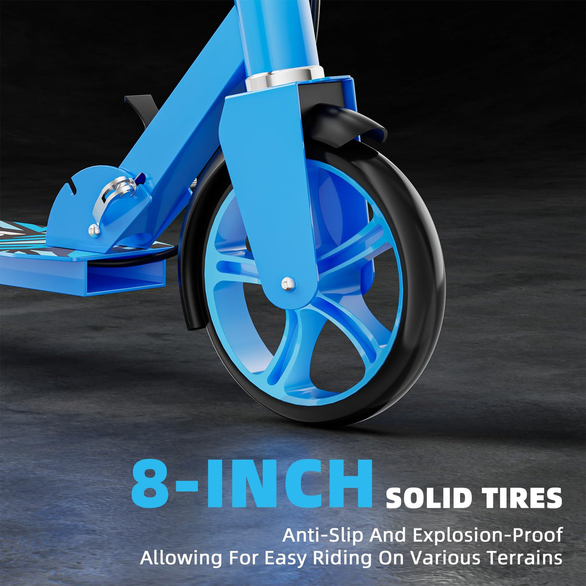 Lightweight Foldable Scooters with 8-Inch Wheels and Hand Brake B330