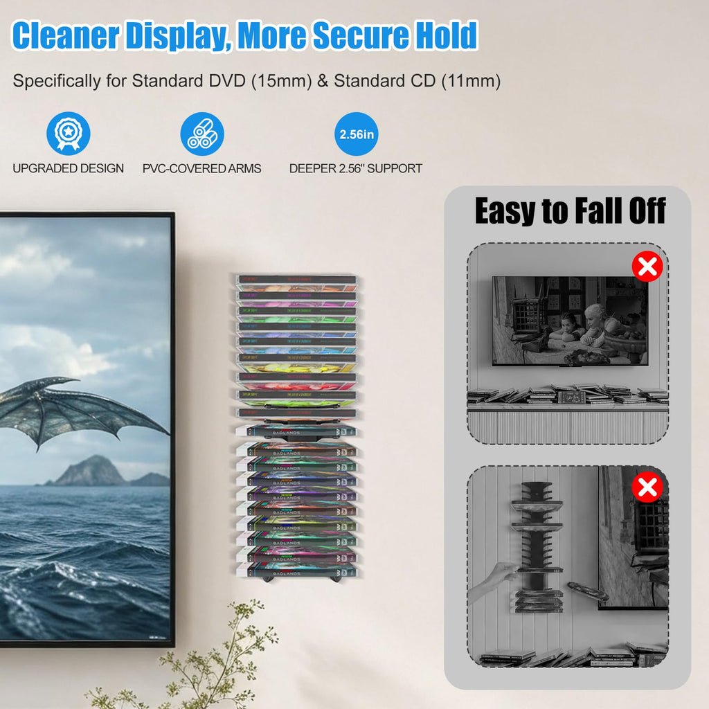 Anti-Drop CD Storage Shelf 6 Pack M899