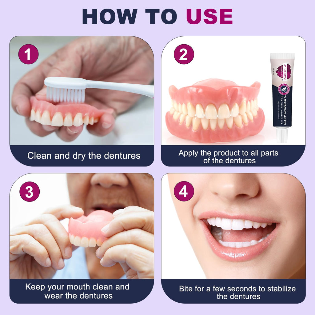 2Pcs Thermoplastic Denture Adhesive S598960
