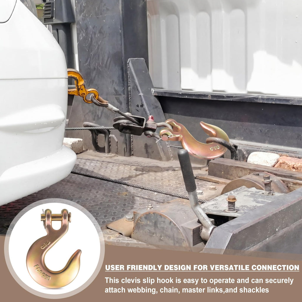 Heavy Duty Grade 70 Steel Clevis Slip Hook X232293