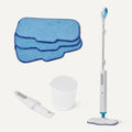 Steam Mop for Sealed Hard Floors, 3 Washable Pads, 20-Foot Cord, White D60568