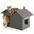 Weatherproof Outdoor Cat House with Raised Base H99690