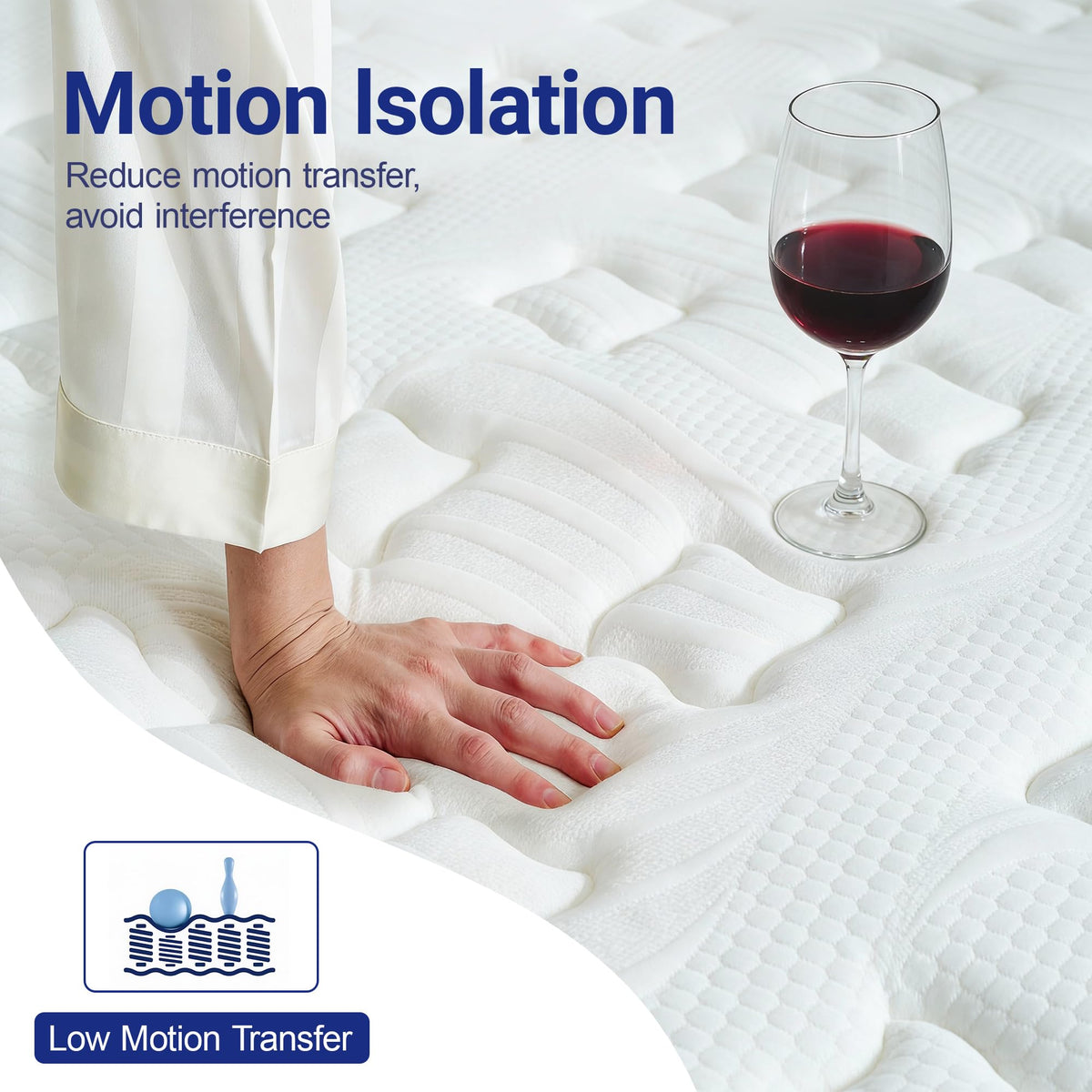 Full 12 Inch Hybrid Mattress with Memory Foam L5898