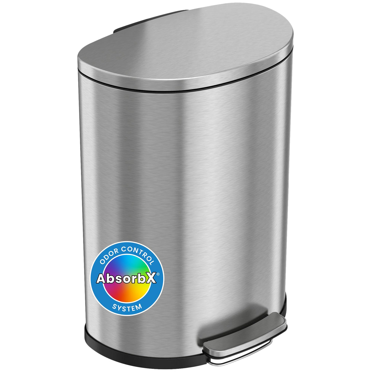 13.2 Gallon Stainless Steel Step Trash Can Y3412