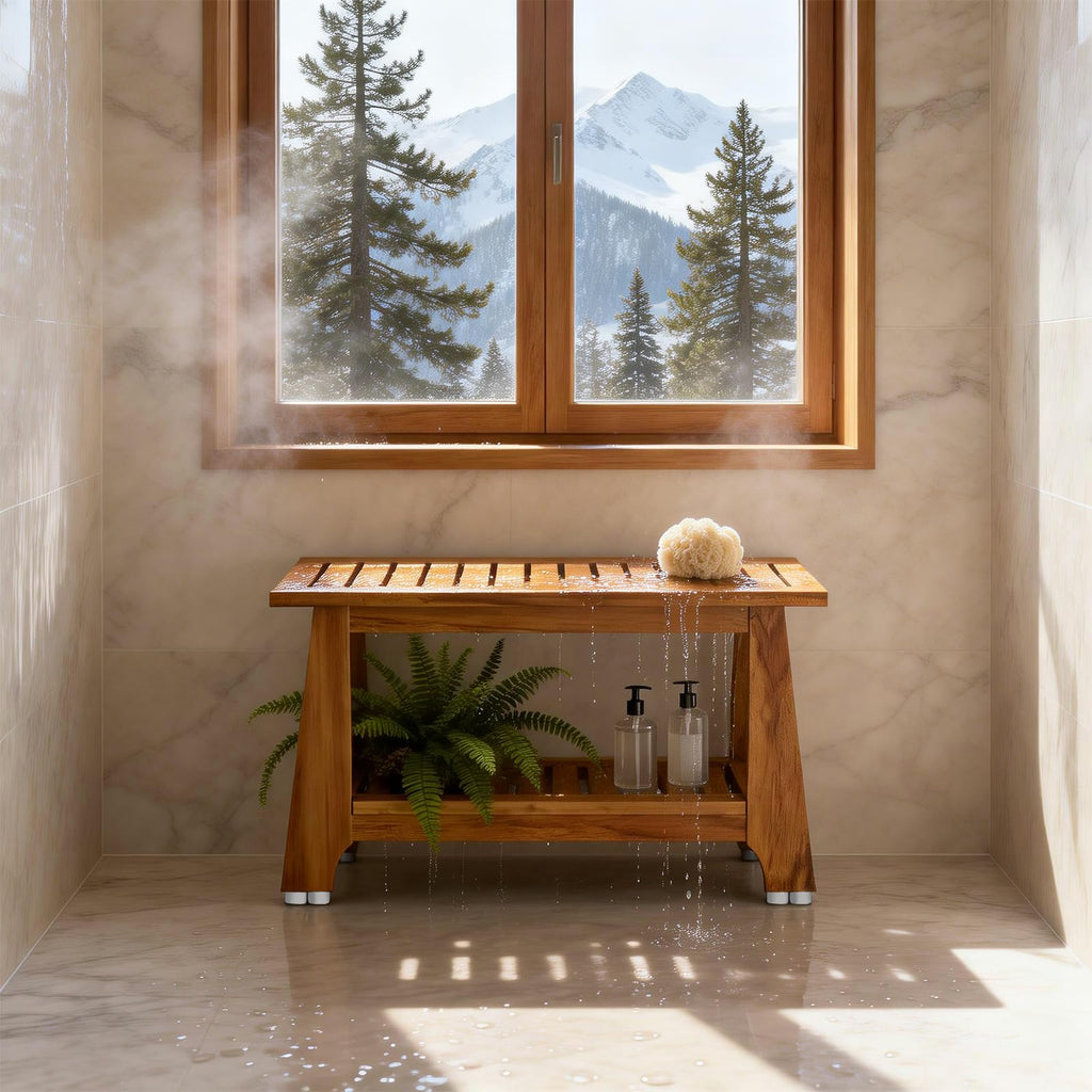 30" Teak Shower Bench M37169