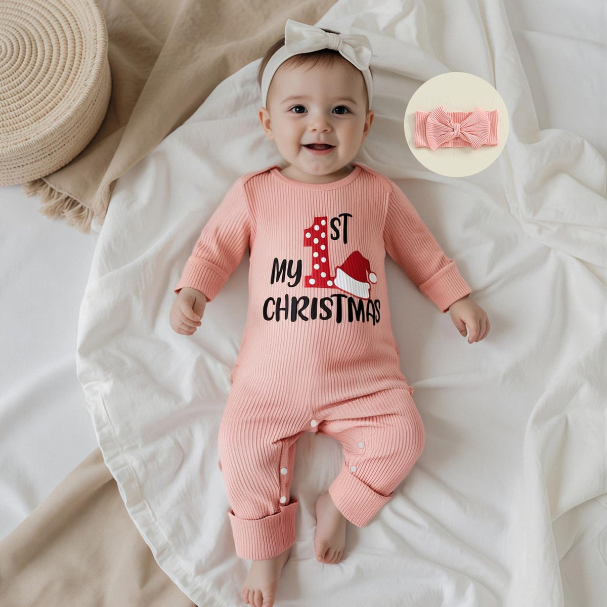 Baby Girl Long Sleeve Romper Jumpsuit U3808