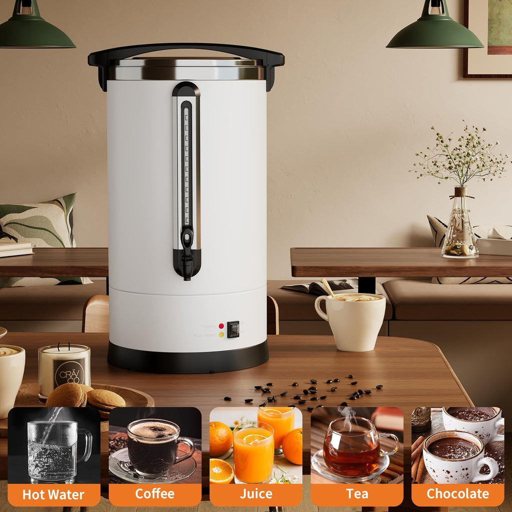 80-Cup Stainless Steel Commercial Coffee Urn C838699
