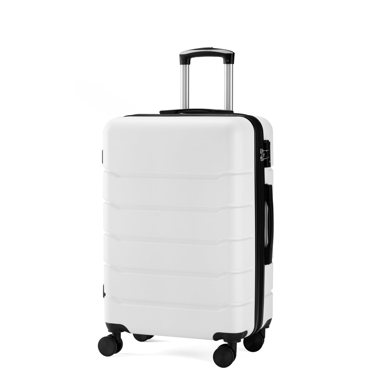 20 Inch White Hardside Carry On Luggage A5977