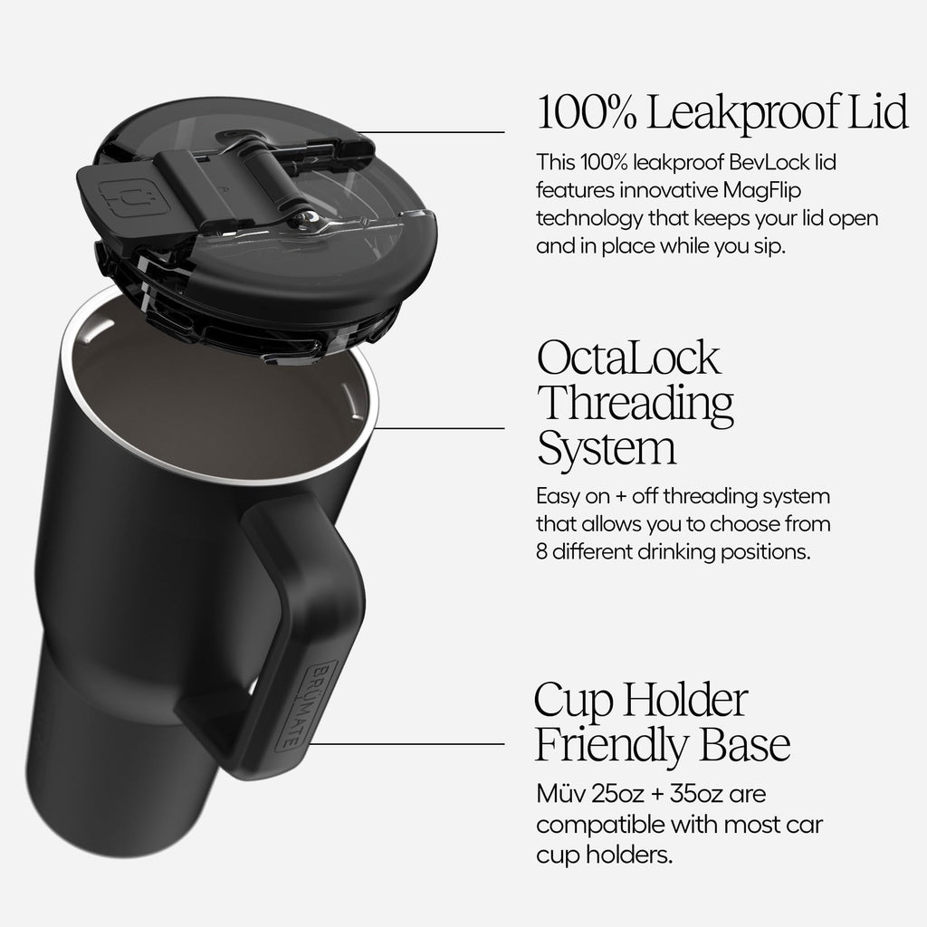 25oz Leak Proof Insulated Stainless Steel Coffee Mug with Handle & Lid Z82985