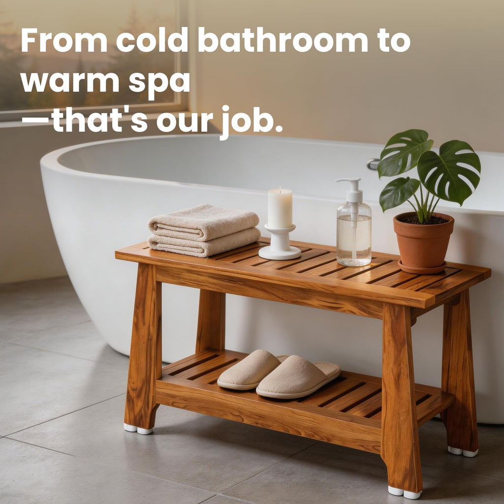 30" Teak Shower Bench M37169